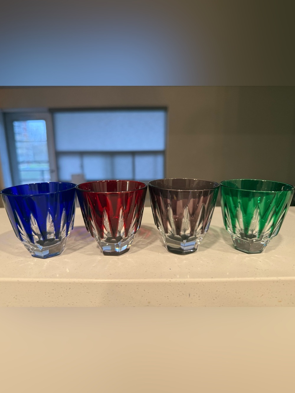 Birks Cut Crystal votive set